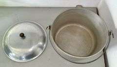 Vintage Aluminum Household Institute Kettle with Lid
