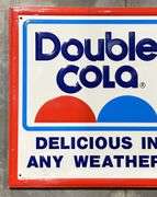 Double Cola "Delicious in Any Weather" Metal Thermometer