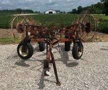 H&S Bi-Fold 8-Wheel Hay Rake