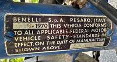 Vintage Benelli Buzzer Motorcycle