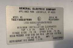 GE Refrigerator/Freezer