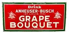 Drink Anheuser-Busch Grape Bouquet Metal Sign