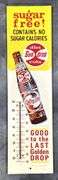 1963 Sun Drop Golden Cola Metal Thermometer