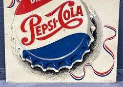 Pepsi-Cola Metal Sign