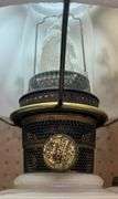 Vintage Alladin Tall Lincoln Drape Oil Lamp with Shade