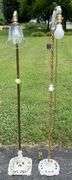 Early Cast Iron Ornate Floor Mounting Reading Lamp