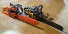 Husqvarna 235 & McCulloch Mac 3818 Gas Powered Chainsaws