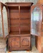 Cherry Lighted China Cupboard