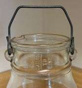 Pure Milk Co. "Ashland, KY" One Gallon Glass Milk Bottle