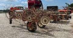 H&S Bi-Fold 8-Wheel Hay Rake