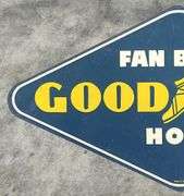 Good Year Fan Belts & Hose Diamond Shaped Metal Sign