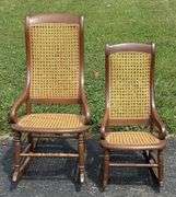Matching Caned Bottom Rockers