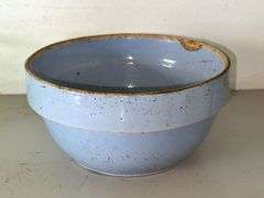 Uhl Blue Stoneware Mixing Bowl