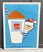 1969 Coca-Cola "Frozen" Metal Sign
