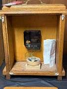 Solid Oak Cased Clock