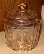 Pink Mayfair Depression Cookie Jar