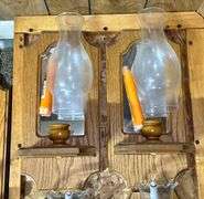 Solid Oak Wall Mounted Lamps