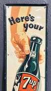 1946 7Up "Fresh Up" Metal Sign