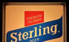Sterling Beer Lighted Sign