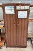 Brown Metal Shop Cabinet