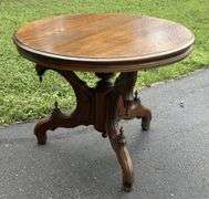 Early Decorative Oak Occasional Table