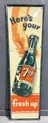 1946 7Up "Fresh Up" Metal Sign