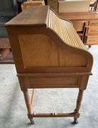 Solid Oak S-Curve Roll Top Desk