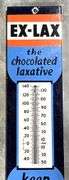 Ex-Lax "The Chocolate Laxative" Drug Store Porcelain Thermometer
