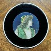 Early Reverse Painted Wall Hanging