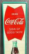 1960 Coca-Cola "The Sign of Good Taste" Metal Sign