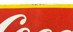 1930s Coca-Cola Delivery Truck Porcelain Cab Topper Sign