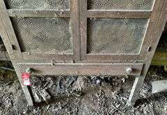 Primitive 12-Tin Door Pie Safe