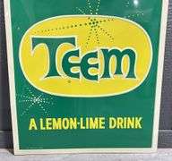 Teem Lemon-Lime Drink Metal Sign