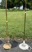 Early Cast Iron Ornate Floor Mounting Reading Lamp