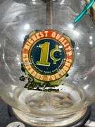 Columbus 46 1-Cent Coin Operated Gum Ball Machine