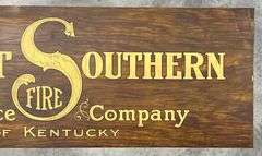 Great Southern Fire Insurance Company of Kentucky Metal Sign