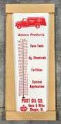 Standard Amoco Products Agricultural Related Metal Thermometer