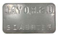 U.S. Royal Quality Retreads Metal Sign
