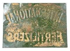 1943 International Fertilizers Metal Sign