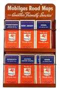 Mobilgas Road Maps, "Another Friendly Service" Road Map Metal Holder