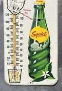 1963 Squirt Soda Metal Thermometer