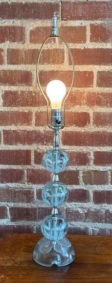 Zimmerman 3-Ball Art Glass Lamp image