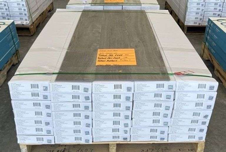 "Grey Wood Texture" Luxury Vinyl Flooring Total-SF 998 image