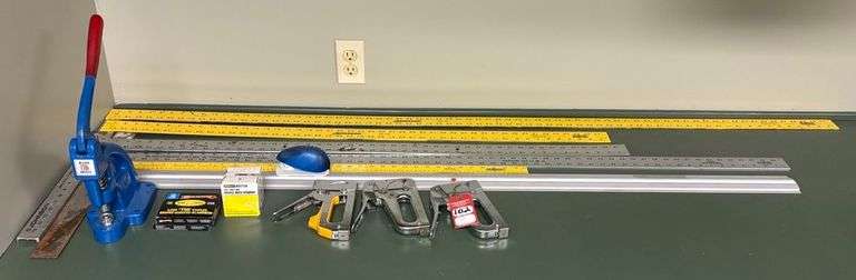 Rulers, Staple Guns, & Micron American Press Machine image