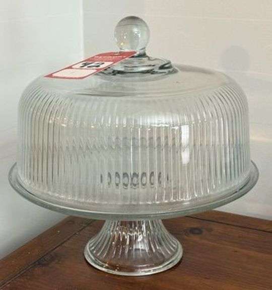 Vintage Glass Cake Stand image