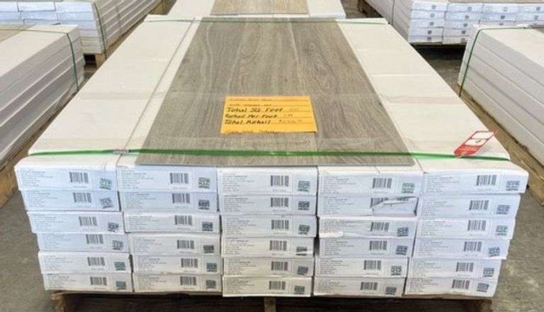 "Grey Wood Texture" Luxury Vinyl Flooring Total-SF 855 image