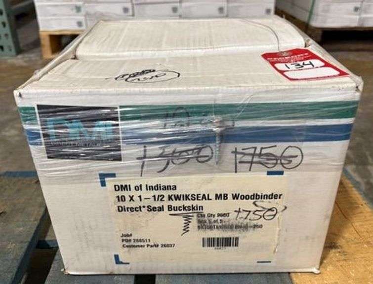 #10 x 1.5" Kwikseal MB Woodbinder Metal Screws, qty: 2500 image