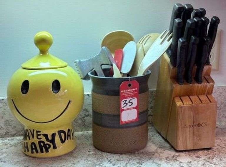 Cooking Utensils , Cutlery, & Cookie Jar image