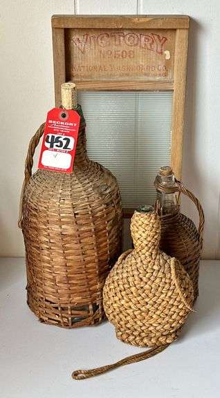 Glass Washboard & Bottles image