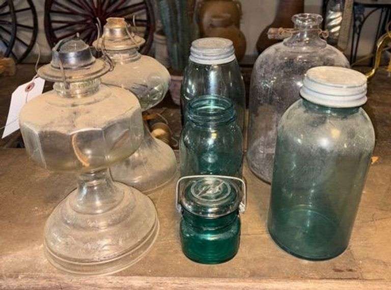 Oil Lamps & Canning Jars image